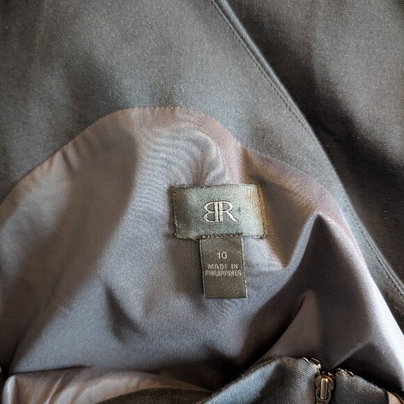 Banana Republic Navy Blue One Shoulder Dress Minimalist Size 10 Cocktail - Picture 5 of 12